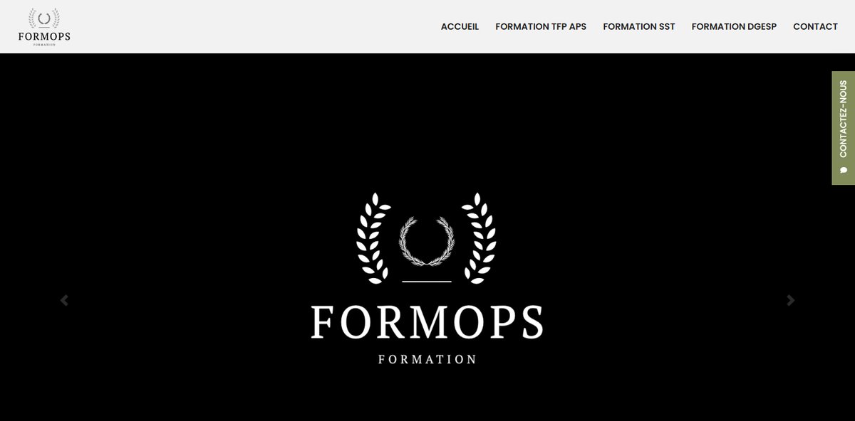Site web FORM OPS Formation