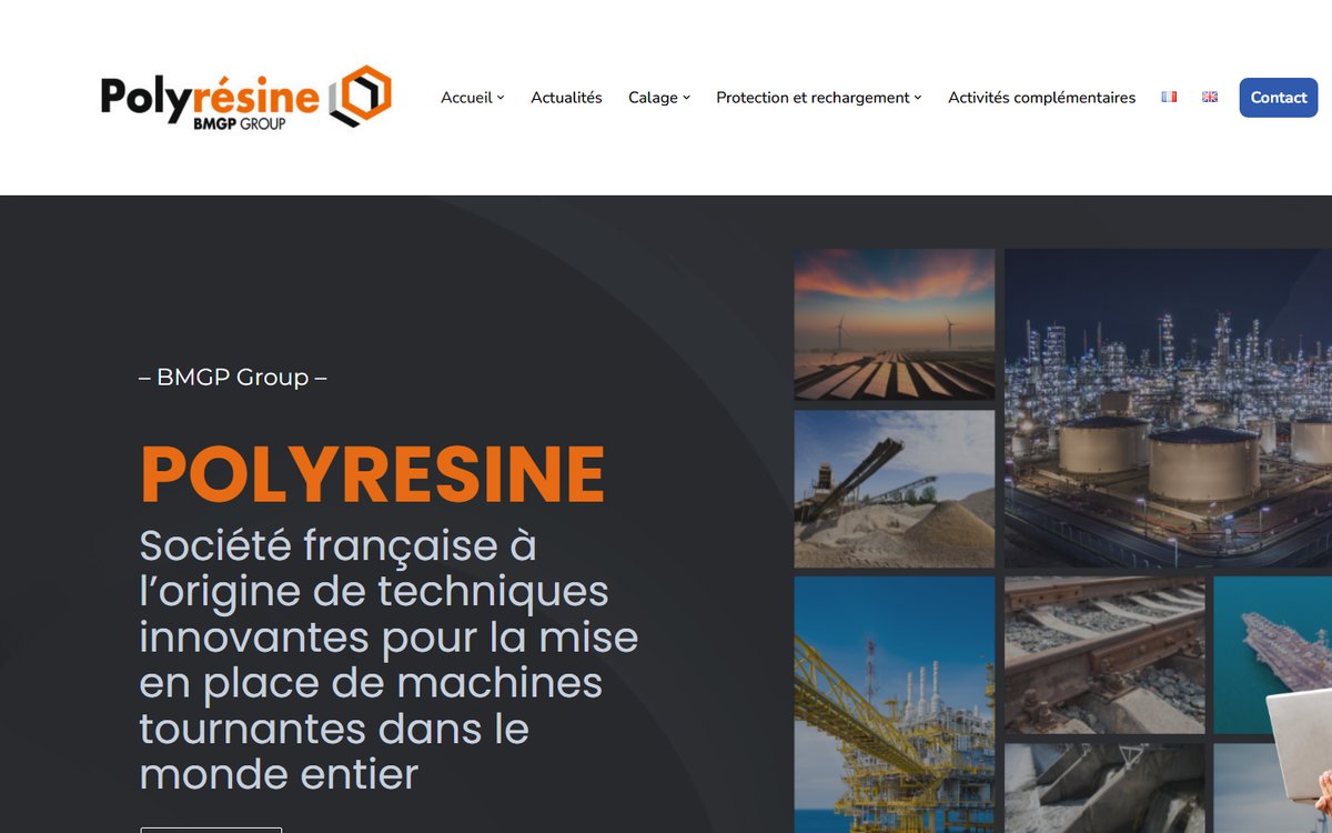 Site web Polyrésine — BMGP Group